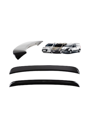 Autogp Fiat Fiorino Bagaj Üstü Spoiler Siyah Boyalı Plastik Ldr-2504-4