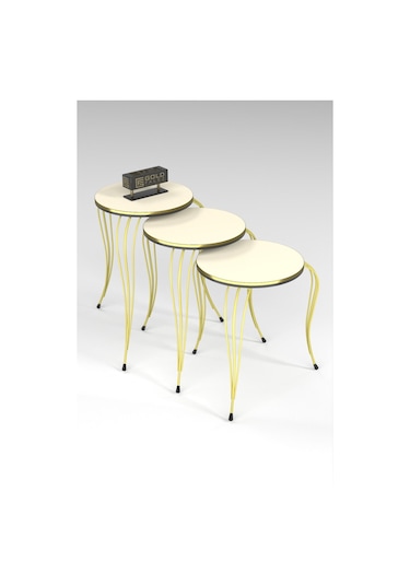 Zigon Sehpa C Lüx Gümüş Bendir