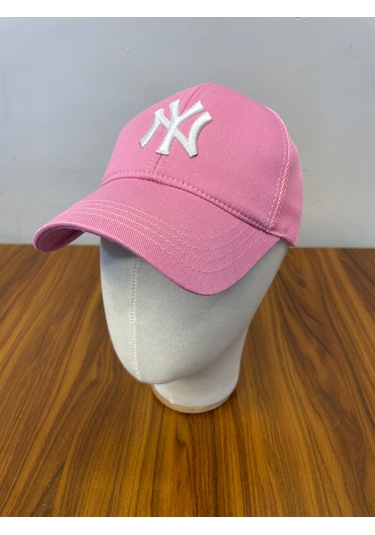 Ny Yankees Nakışlı Fileli Yazlık Beyzbol Cap Şapka Pembe