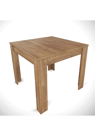 Pasific Home Single Mutfak Yemek Masası, 90x90 cm, Kare, Koyu Meşe
