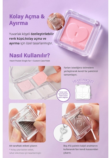 Perıpera Heart Pocket Single S03 Peach Force