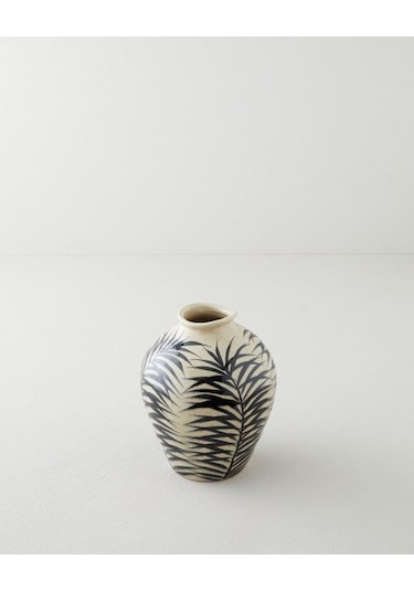 English Home Lavina Vazo 21,5 Cm Krem Krem