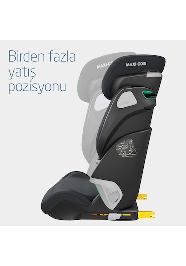 MaxiCosi Kore Pro Işık Sensörlü Adac'Lı İsofixli ISize 15-36 Kg Çocuk Oto Koltuğu Authentic Graphite