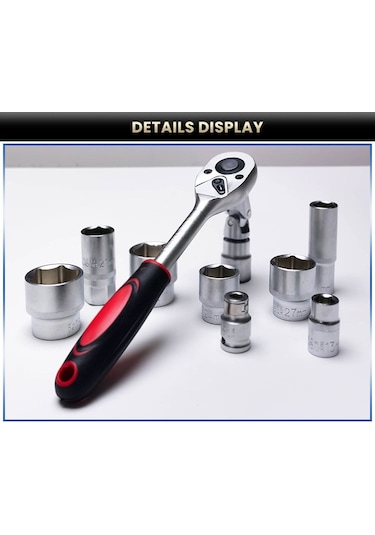 Cr-v Max 1/4 Cırcırlı Lokma Anahtar Takımı Bits Uç Seti 216 Parça