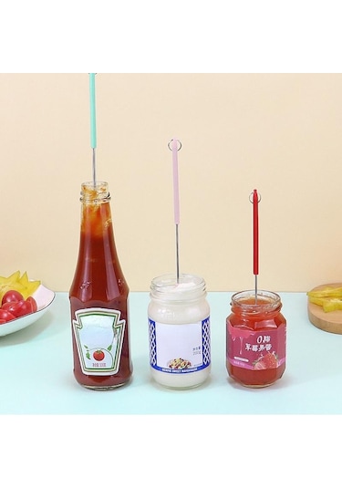 Yeşil 2 Adet/takım Spatula Araç Seti Silikon Mini Spatula Çift Uçlu Kazıyıcı Güzellik Kaşık İle Mutfak Kavanozları İçin