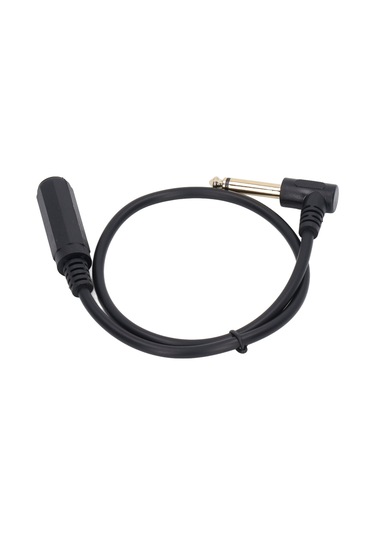 Yaleker 0.5m Uzunlukta 6.35mm Mono Mikrofon Adaptörü - 90 Açı Erkekden Dişeye Ses Kablosu, Kaliteli Sinyal Aktarımı, Çoklu Cihaz Uyumlu Gitar, Enstrüman, Hoparlör