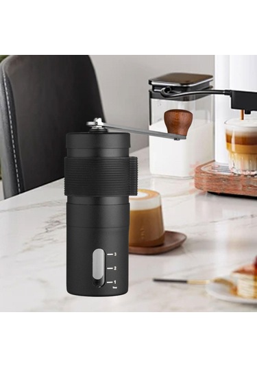 Homyl Taşınabilir El Kahve Öğütücü Kompakt Ev Ofis Siyah