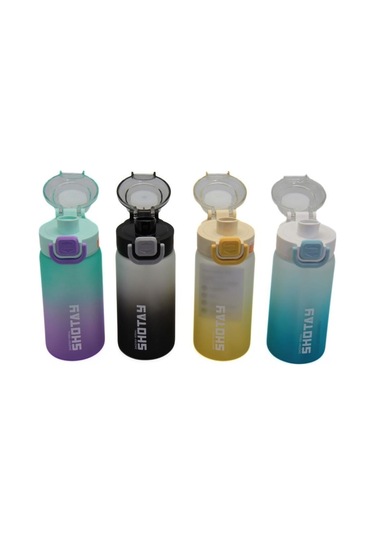 Shotay Soft Gradient Su Matarası Pc Siyah 600ml Siyah