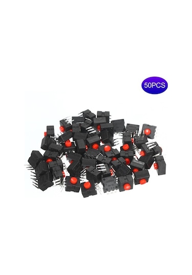 Trendooze Şarjlı Projeler Pin Mikro İçin Güç Feneri Feneri Elektronik Elektrik El Dıy Buton Anahtarı Anahtar Adet 50 4mm 3 1-gang Ur 1-gang