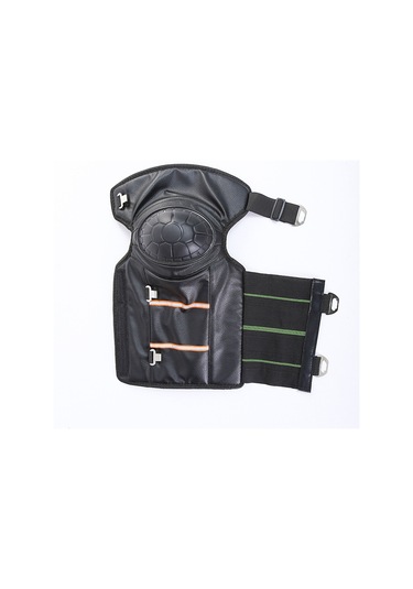 Motosiklet Diz Pedleri Standart Gümüş - Siyah