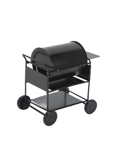 Geekyou Küçük Boyutlu Demir Mini Barbekü Arabası, 1/10 Rc Kralıcılar İçin Gerçekçi Dekorasyon Aksesuarı, Dayanıklı Ve Canlı Görünüm