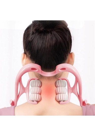 Çok Fonksiyonlu Manuel Altı Tekerlekli Boyun Masaj Aleti