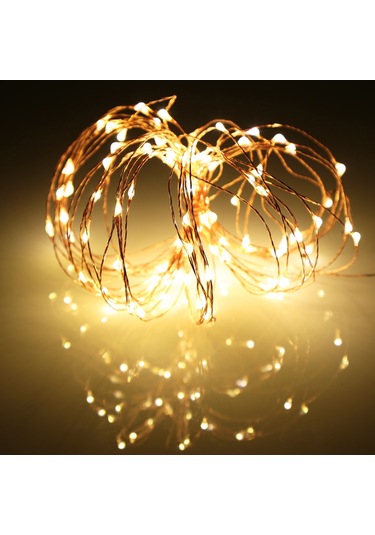 Geeksen Usb Beslemeli 2m 20led Bakır Tel Işık Zinciri, Esnek Ve Katlanabilir, Islak Beyaz Işık, Dıy Dekorasyon İçin Uygun, Ev Ve Parti Dekoru Çok Renkli