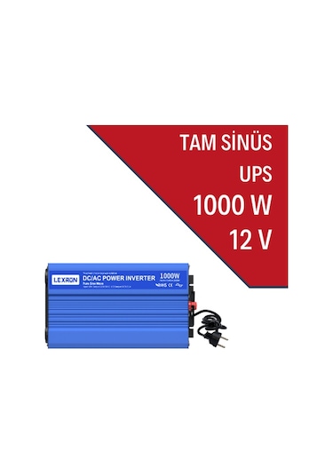 1000w-12v Tam Sinüs İnverter Ups Lxr Ups 1000l