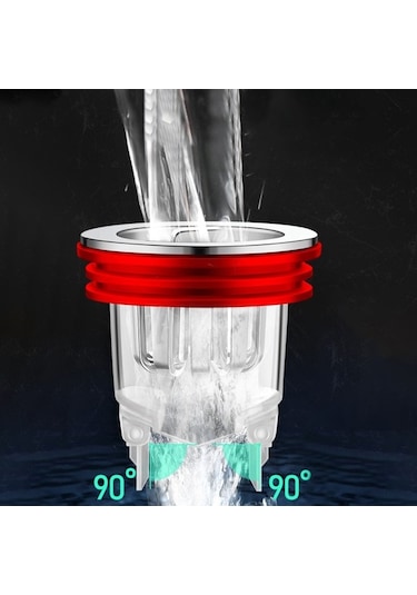 Yer Sifonu U: 4,5 Cm/1,77", G: 3,8 Cm/1,5", Y: 3 Cm/1,18" Yak... Beyaz