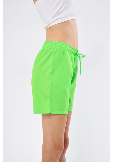 Fantasy Kadın Neon Yeşil Hızlı Kuruyan Deniz Şortu Edy6110ny Yeşil