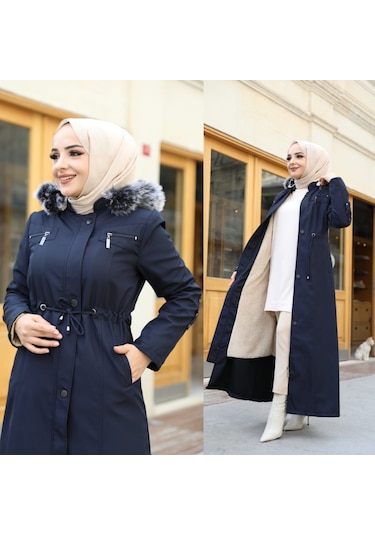 BATTAL BÜYÜK BEBEN KADIN İÇİ TAMAMEN KÜRLÜ Lacivert