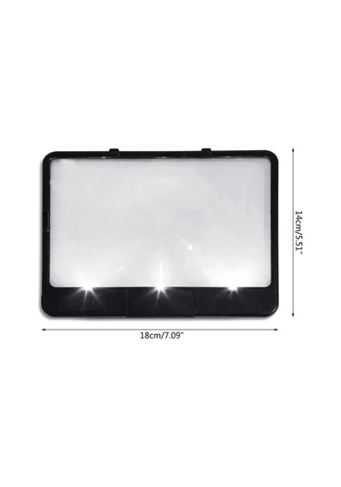 Lemestar "3x Büyütmeli Led Sayfa Büyüteç Lambası - Taşınabilir Ve Ayarlanabilir Aydınlatma"