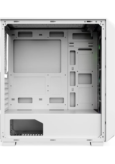 Revenge Colorful Beyaz 3 Fanlı 10 Mod RGB Işıklı Şeffaf Panel ATX Gaming Boş Bilgisayar Kasası