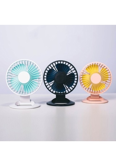 F2 Öğrenci Usb Sessiz Ofis Masaüstü Mini Fan Siyah 9597 Beyaz