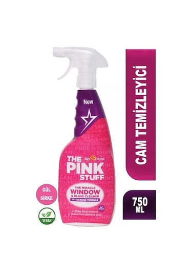 The Pink Stuff Vinegar Mucizevi Cam Temizleyici 750 ML