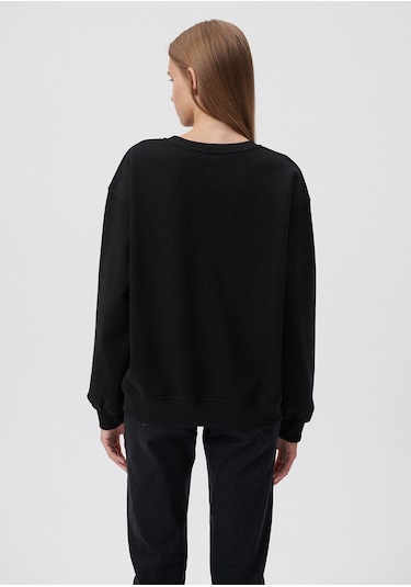 Mavi - Bisiklet Yaka Siyah Basic Sweatshirt 1610198-900 Siyah