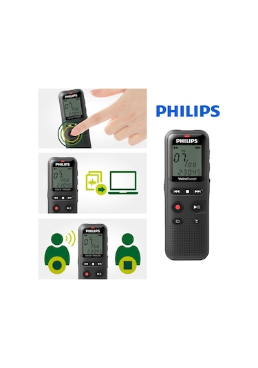 Philips Dvt1160 Voicetracer 8gb Taşınabilir Ses Kayıt Cihazı