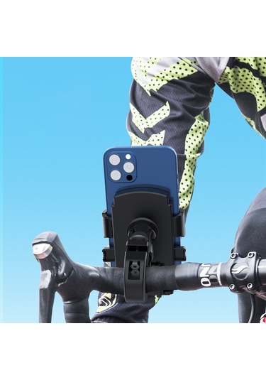 Otomatik Kilit Bisiklet Telefon Tutucu 360 Derece Dönme Bisiklet Gidon Cep Telefonu Klip Standı Gps Montaj Braketi Çok Renkli