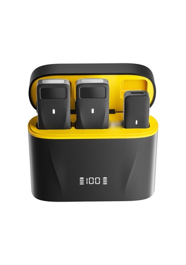 Reedark Kablosuz Yaka Mikrofonu - Çift Vericili, 40m Menzil, Gürültü Azaltma, 8 Saat Pil Ömrü, Podcast & Video Çekimleri İçin