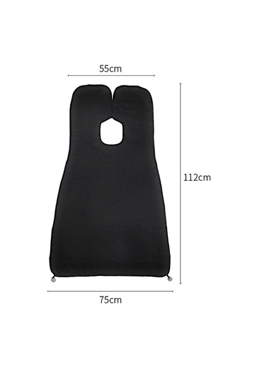 Maiyame Erkekler İçin Ipek Sakal Tıraş Apronu - Banyo Temizliği Koruyucu, Ayna Tutucu, 112x75cm Beyaz