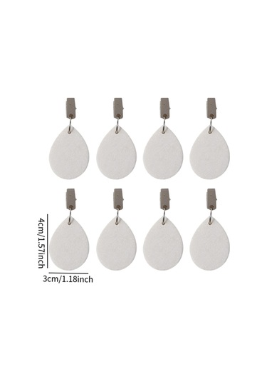 Homyl 8x Masa Örtüsü Ağırlıkları Yemek Masası Bahçe İç Beyaz 4 Cm