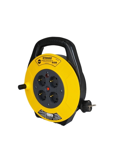 Rtrmax REM3010 Makaralı Uzatma Kablosu El Tipi 3 x 1.0 mm - 10 mt