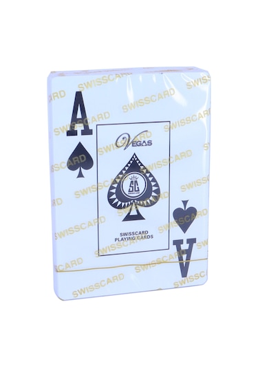 Swisscard İskambil Blackjack Poker Oyun Kartı - Kırmızı