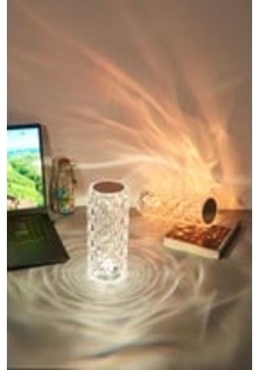 Lebron Usb Şarj Lambası Uzaktan Kumandalı Dokunmatik Kristal Masa Lambası Çok Renkli