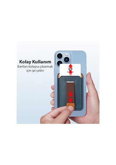 Dux Ducis Iphone 14-13-12Ler Için Magsafe Kartlik Deri Cüzdan Ki 561245441