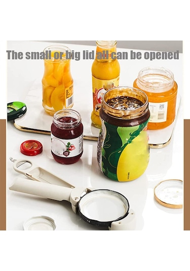 Siyah Çok Fonksiyonlu Geri Çekilebilir Açıcı Aracı Yeni Kavanoz Şişe Açacağı Ayarlanabilir Konserve Açacağı Siyah