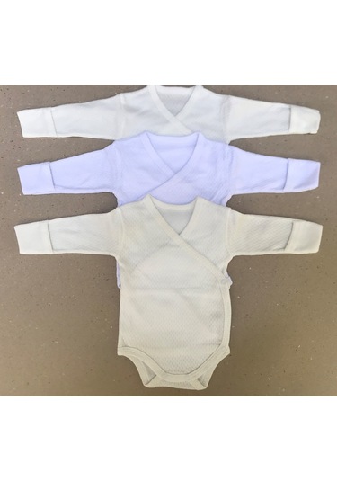 Özdemirlitekstil Bebelino Çıtçıtlı Badi Kruvaze (3 Lü Paket) (456374060) Çok Renkli