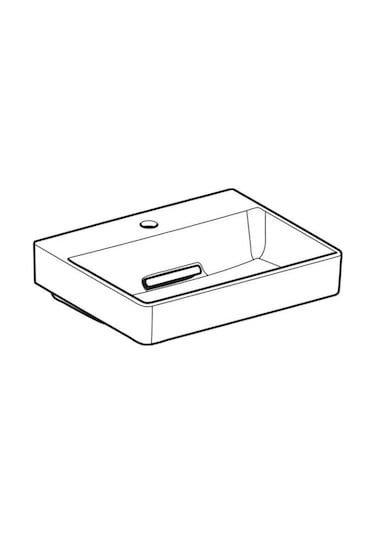 Geberit One Çanak Lavabo Yatay Çıkış 50 x 40 Batarya Delikli