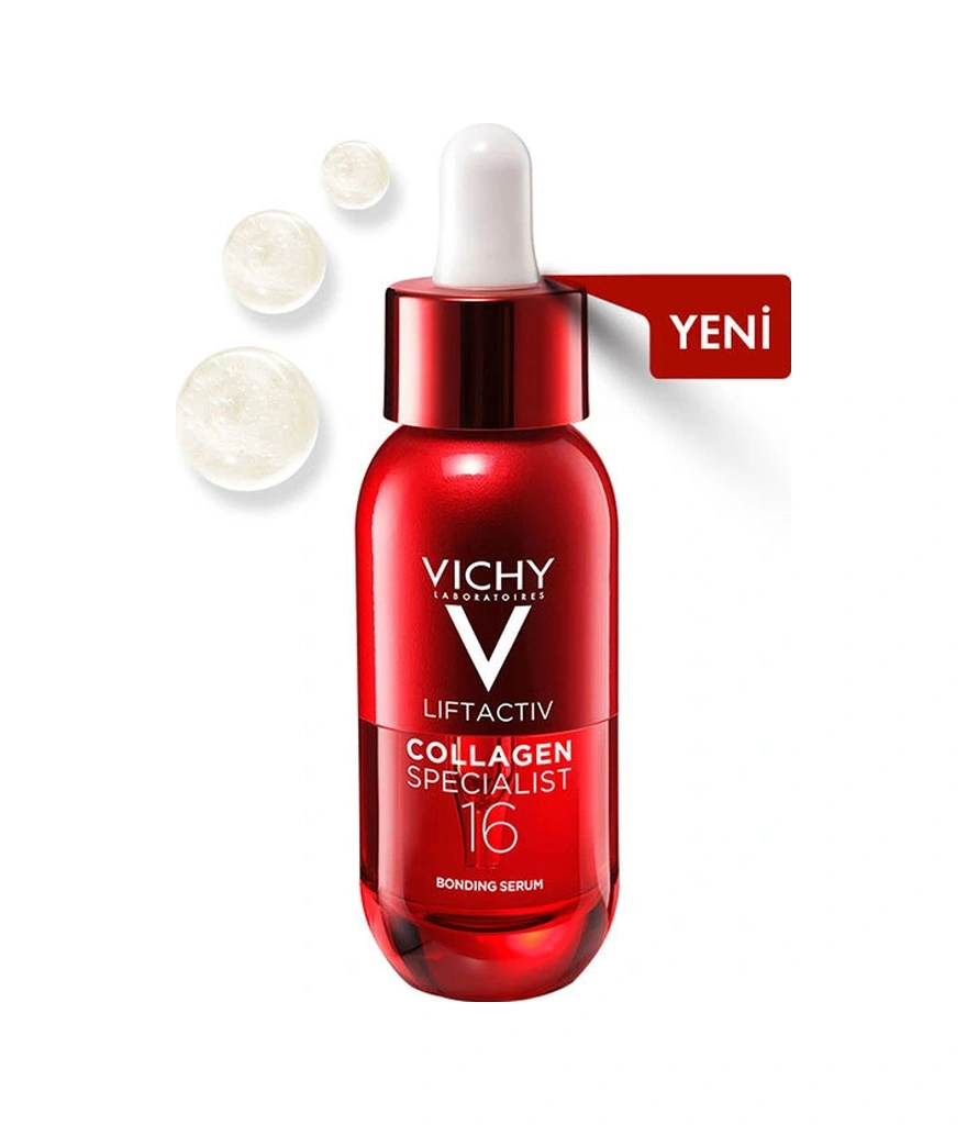 Vichy Kolajen Bakım Çantası Liftactiv Collagen Specialist 16 Bonding Serum 30 Ml + Specialist Göz Ba