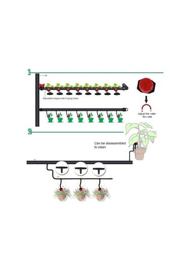 Trendooze Sulama Sıstemı-100x Damlama Üç Bağlantı Açık- 3560 Diğer Yenilik Diğer