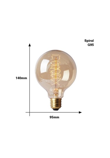 Retro Edison Ampul E27 110 V 40 W T10 T45 A19 St64 G80 G95 G125 Ampul Vintage Edison Ampul Akkor Lamba Filament Ampul Ev Dekor G95 Spiral