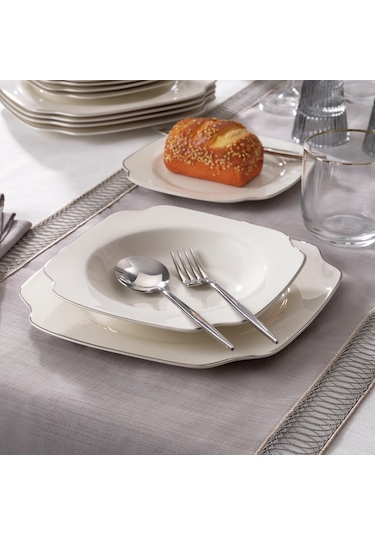 Schafer Royalty 24 Parça Yemek Takımı-platin