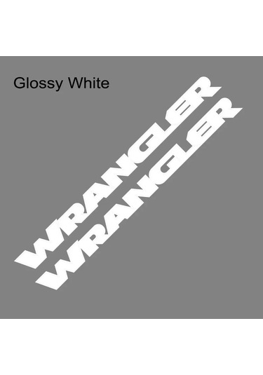 Jeep Wrangler Jk Jl Tj Yj Unlimited Sahara Araba Kaputu Kapağı Motor Çıkartıları Glossy White 1 Piece Set