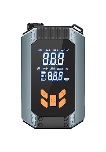 Reedark 12v Araç Acil Başlatma Ve Hava Pompa 2'li Cihazı - Kablosuz Sayısal Göstergeli, Led Işık, Usb Şarj Portlu, 150psı Maksimum Basınç
