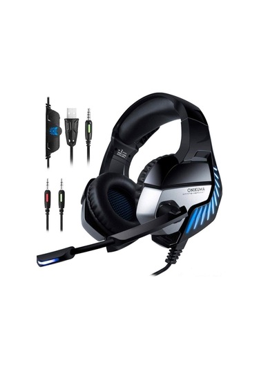 Porfesyonel Oyuncu Kulaklıgı Led Pc, Ps4, Xbox One, Ipad Uyumlu Dizüstü Bilgisayar Mikrofonlu Stereo