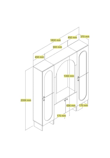 Palermo Portmanto Klm V110 - Krem / Lidya Krem / Lidya