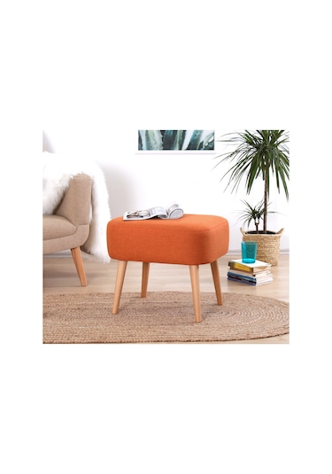 Lorencehome Parrot Puf -Turuncu / Lorence Home