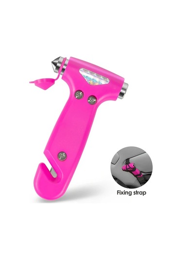 Elmpaly Yeşil Araç Emniyet Çekici Cam Kırıcı Emniyet Kemeri Kesici Acil Kaçış Çekiç