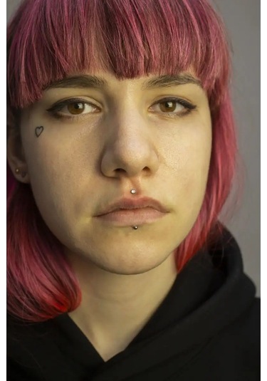 Dzirka Taşınabilir Labret Küpe Kulaştırma Burun Frenulum Piercingi Titanyum 103394066 Gri