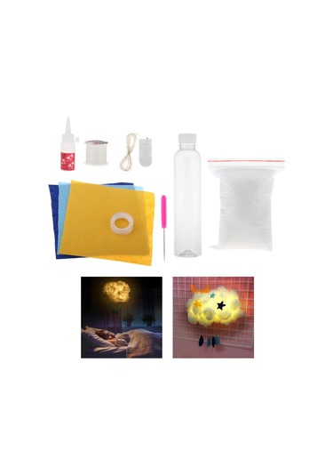 Suntek Led Gece Lambası Pamuk Bulut Şekli Işık Asılı Lamba Sıcak Sarı Işık Sarı